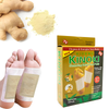 Set 10 de plasturi KINOKI Teno2375, pentru detoxifiere, ingrediente naturale, turmeric, imbunatatesc somnul, energizeaza, adezivi, auriu