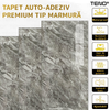 Set 10x Tapet Marmura Premium 3D Teno1886, suprafata acoperire 1.8 mp, autoadeziv, waterproof, usor de montat, design modern, 30x60 cm, model 56, gri