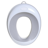 Reductor WC Copii Teno648, suprafata antiderapanta, confortabil, protectie impotriva stropilor, compatibilitate universala, inel de prindere, portabil, alb/gri