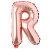 Balon in Forma de Litera R Teno1473, metalizat, pentru Petreceri/Aniversari/Evenimente, rezistent, folie, rose gold, 40 cm