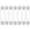 Set 7 x Siguranta Usi Copii Teno®, sistem de blocare usi/sertare/duapuri, ajustabile pe lungime, adeziv puternic, anti-deschidere accidentala, transparent