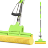 Mop cu PVA Teno1659, sistem de stoarcere integrat, coada telescopica, laveta rezistenta, curatare usoara, absorbtie eficienta, captare a prafului, 120 cm, galben/verde