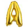 Balon in Forma de Litera A Teno1467, metalizat, pentru Petreceri/Aniversari/Evenimente, rezistent, folie, gold, 40 cm