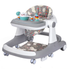 Premergator Multifunctional pentru Bebelusi Teno1100, tava cu 3 jucarii, pisica, muzica, reglabil, pliabil, greutate max 20kg, 6-36 luni, gri