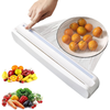 Dispenser de Bucatarie Teno1417, pentru folie alimentara/ folie de aluminiu/ hartie de copt, rezistent, montare usoara cu ventuze, compatibil cu diverse dimensiuni de role, alb