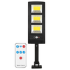 Lampa Solara Stradala 3 LED-uri Teno882, control prin telecomanda, senzor de miscare, 3 moduri de iluminare, protectie IP65, Waterproof, exterior, negru