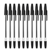 Set 50 de Pixuri Teno1509, tip ballpoint, material rezistent, durabile, rezistente in timp, cap 0.7 mm, scriere neteda cu uscare rapida, cu capac, corp de plastic, negru