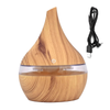 Difuzor Aromaterapie Teno1462, forma conica, lumini ambientale, control tactil, capacitate 200ml, silentios, rezerva inclusa, alimentare USB, umidifica aerul, stejar deschis
