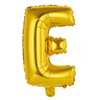 Balon in Forma de Litera E Teno1468, metalizat, pentru Petreceri/Aniversari/Evenimente, rezistent, folie, gold, 40 cm