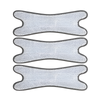 Set 3 Rezerve pentru Mop cu Cap in Forma de X Teno1247, rotire 360 grade, 37 x 14 cm, gri