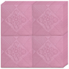 Set 10x Tapet 3D Teno1305, Model Carouri si Flori, suprafata acoperire 4.9 mp, autoadeziv, waterproof, usor de montat, design modern, 70x70 cm, roz