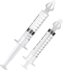 Set 2 Bucati Irigator / Dus Lavaj Nazal Teno528, dispozitiv curatare sinusuri si decongestie nazala, cap din silicon, 10ml, transparent