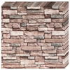 Set 10x Tapet Caramida 3D Teno1088, Model Piatra Naturala, suprafata acoperire 5.3. mp, autoadeziv, waterproof, usor de montat, design modern, 70x77 cm, maro deschis