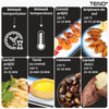 Friteuza Dubla Fara Ulei Air Fryer Teno1658, tehnologie smart sensing, programe smart chef automate, afisaj digital, capacitate 9 L, tehnologie de eliminare a grasimii, functie de pastrare la cald, tensiune alimentare 220-240 V, gri/negru