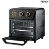 Friteuza cu Aer Cald Teno1662, tip cuptor electric, geam de sticla, capacitate 12 L, gatire cu aer cald, fara ulei, tavita si gratar incluse, tehnologie circulatie aer 360 de grade, versatila, 2400 W, negru