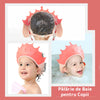 Palarie de Baie pentru Copii Teno®, protectie impotriva samponului pentru ochi si urechi, reglabila, forma coroana rege/regina