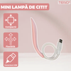 Mini Lampa Led Teno1006, alimentare USB, lumina pentru citit, flexibila, portabila, compatibilitate universala, roz