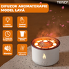 Difuzor Aromaterapie Lava Teno®, 2 culori LED, capacitate 360ml, silentios, umidifica aerul, alb