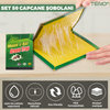 Set 50 x Capcane cu Lipici pentru Sobolani Teno996, soareci, insecte, daunatori, din carton, tip carte, adeziv puternic, fara miros, reutilizabile, pentru exterior/interior, non-toxice, verde