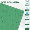 Set 10x Tapet Caramida 3D Teno1303, Model Stelute, suprafata acoperire 5.3 mp, autoadeziv, waterproof, usor de montat, design modern, 70x77 cm, verde inchis