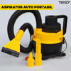 Aspirator Auto Portabil Teno359, capacitate 3 litri, 120 W, alimentare bricheta auto 12 V, aspirare umed si uscat, 4 accesorii incluse, galben