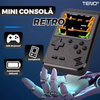 Mini Consola Jocuri Retro Game Box Teno1500, SR-90, 400 in 1, rotita volum, portabila, cablu AV, incarcare USB-MINI, autonomie ridicata,11x8 cm, negru