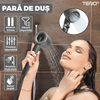 Para de Dus Teno976, 6 filtre extra, buton On/Off, presiune ajustabila, filtrare apa, jet uniform, zimti de silicon pentru curatare, gri