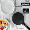 Tigaie Electrica pentru Clatite Teno1665, gatire fara ulei, usor de utilizat, suprafata mare, buton intuitiv, maner rezistent, tavita si tel incluse, 110-220 V, negru