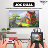 Mini Consola Jocuri Retro Game Box Teno1503, SR-90, 400 in 1, maneta 2nd player inclusa, rotita volum, portabila, cablu AV, incarcare USB-MINI, autonomie ridicata,11x8 cm, alb