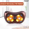 Aparat pentru Masaj Tip Perna Teno1586, shiatsu, pentru masaj cervical sau lombar, priza auto sau normala, bile cu infrarosu, terapie cu incalzire, portabila, doua sensuri de rotire, elastic tetiera auto, 30 W, rosu