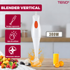 Mixer Vertical Teno1514, viteza ridicata, lame de inox, turbo, cap detasabil pentru curatare, pentru smoothie/ piure, eficienta ridicata, 300 W, alb