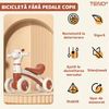Bicicleta cu 4 Roti fara Pedale Oita Teno1101, structura stabila, cap luminos, functie cu muzica, lansator de baloane incorporat, 56 x 34 x 28 x 30 cm, 1-3 ani,maro