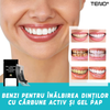Set 14 Benzi pentru Albirea Dintilor Teno471, IVISMILE, Carbune Activ si PAP, 7 Plicuri