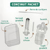 Dispenser Gradat Tip Suzeta Teno41, administrare medicamente sugari, 6 piese, usor de folosit, 10ml, transparent