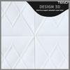 Set 10x Tapet 3D Teno842, suprafata acoperire 4.9 mp, autoadeziv, Model Romburi, perete/tavan, waterproof, usor de montat, design modern, 70x77 cm, alb
