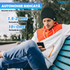 Caciula Bluetooth Unisex Teno1493, hands-free, microfon, difuzoare stereo incorporate, sistem audio detasabil, curatare usoara, comoda, pentru alergare/drumetii, gri inchis