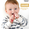 Palarie de Baie pentru Copii Teno1576, lingurita de silicon masticabila inclusa, protectie impotriva samponului pentru ochi si urechi, reglabila, forma coroana rege/regina, galben