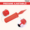 Pompa Manuala Pentru Umflat Baloane cu Dublu Sens Teno370, multifunctionala, materiale calitative, umflare rapida, rosu/negru, 28 cm
