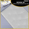 Set Tapet 3D Teno385, suprafata acoperire 2.45 mp, autoadeziv, waterproof, design modern, usor de montat, 70x35cm, alb