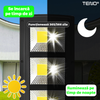 Lampa Solara Stradala 3 LED-uri Teno882, control prin telecomanda, senzor de miscare, 3 moduri de iluminare, protectie IP65, Waterproof, exterior, negru