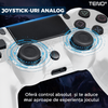 Controller Wireless DoubleShock Teno1193, compatibil cu PS4, joystick-uri analog, vibratie dubla, baterie performanta, alb