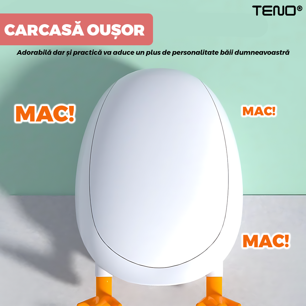 Perie pentru Toaleta Ratusca Teno1620, din silicon, model adorabil, ca ...