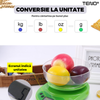 Cantar Electronic de Bucatarie Teno646, bol inclus, capacitate maxima 5 kg, acuratete 1 g, afisaj digital, resetare la pornire, 3 unitati de masura, functionare cu baterii 2 x AA, alb