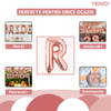 Balon in Forma de Litera R Teno1473, metalizat, pentru Petreceri/Aniversari/Evenimente, rezistent, folie, rose gold, 40 cm