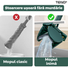 Mop cu Cap in Forma de Inima Teno1157, rotire 360 grade, telescopic, curatare usoara, 2 lavete incluse, 127 cm, verde/galben