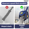 Mop cu Cap in Forma de Stea Teno552, rotire 360 grade, telescopic, curatare usoara, 4 lavete incluse, 123 cm, albastru/galben