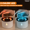 Difuzor Aromaterapie Lava Teno®, 2 culori LED, capacitate 360ml, silentios, umidifica aerul, alb