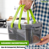 Feliator de Legume 22 in 1 Teno1635, multifunctional, 8 taieturi, accesorii pentru tocat, maruntit, feliat, julienne, separator de oua, lame de inox, caseorla de depozitare, manere , verde