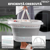 Cos de Rufe Pliabil Mic cu Manere Teno943, organizare si depozitare, multifunctional, compact, 30 litri, 42 x 32 x 28 cm, gri