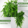 Set 2 Plante Artificiale Tip Iedera Teno1128, ramuri agatatoare, aspect natural, rezistente la conditii meteo, frunze detasabile, interior/exterior, 85 cm, verde